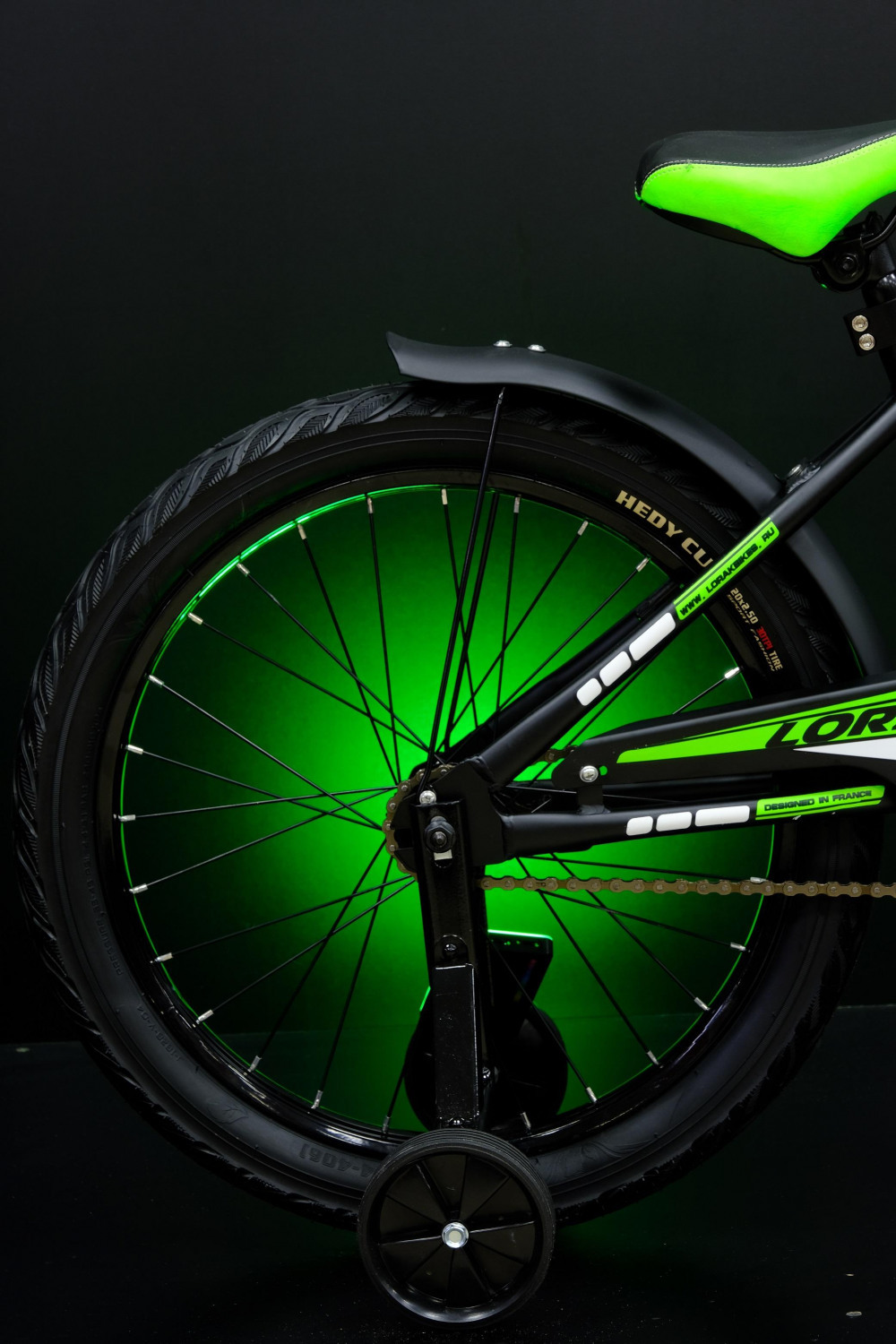 Lorak Junior 20 Boy Матовый Чёрный/Зелёный