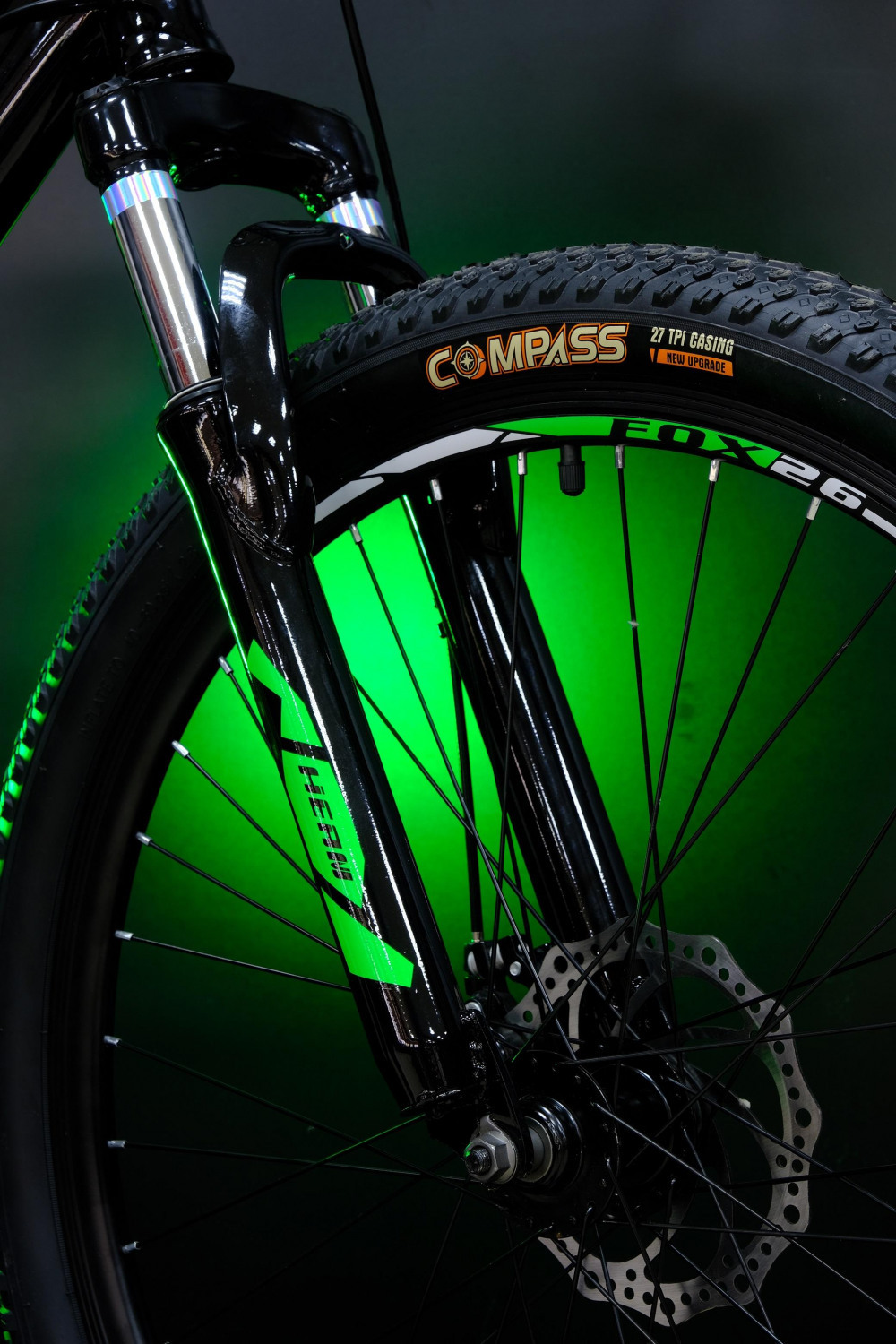 Heam FOX 26 Чёрно/Зелёный рама 17 (на рост 155-173)